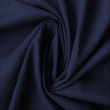 Navy Blue Cotton Linen Fabric by the Metre