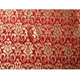 Red Gold Velvet Fabric By The Metre