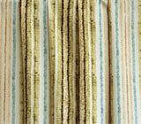 Stripe It Green Printed Jacquard Velvet Curtain Panels