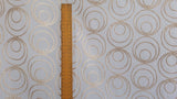 Fawn Circles Sheer Curtain Fabric By The Metre
