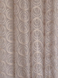 Fawn Circles Sheer Printed Velvet Curtain Panels