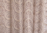 Fawn Circles Sheer Printed Velvet Curtain Panels