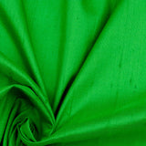 Grass Green Silk Dupioni Fabric By The Metre