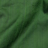 Dark Moss Green Silk Dupioni Fabric By The Metre