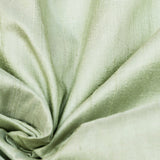 Pistachio Green Silk Dupioni Fabric By The Metre