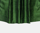 Dark Moss Green Silk Dupioni Fabric By The Metre