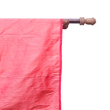 Coral Silk Dupioni Curtain Panels