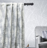 White, Ivory Diamond Jaal Jacquard Weave Curtain Panels