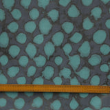 Aquatic Green Leaves Print Jacquard Fabric By The Metre