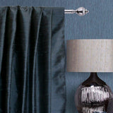 Midnight Blue Silk Dupioni Fabric By The Metre