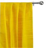 Bright Yellow Silk Dupioni Curtain Panels