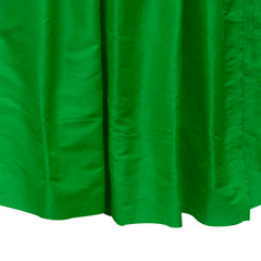 Grass Green Silk Dupioni Curtain Panels