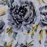 Midnight Garden Printed Velvet Fabric By The Metre