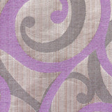 Purple Scrolls Jacquard Weave Curtain Panels
