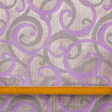 Purple Scrolls Jacquard Weave Curtain Panels