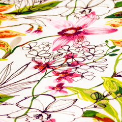 Garden Blossom Cotton Fabric By The Metre