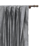 Pearl Silver Art Silk Curtain Panels