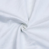 White Art Silk Curtain Panels