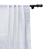 White Art Silk Curtain Panels