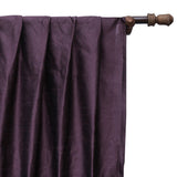 Dark Plum Art Silk Curtain Panels
