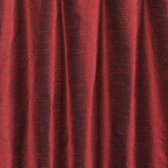 Deep Red Art Silk Curtain Panels