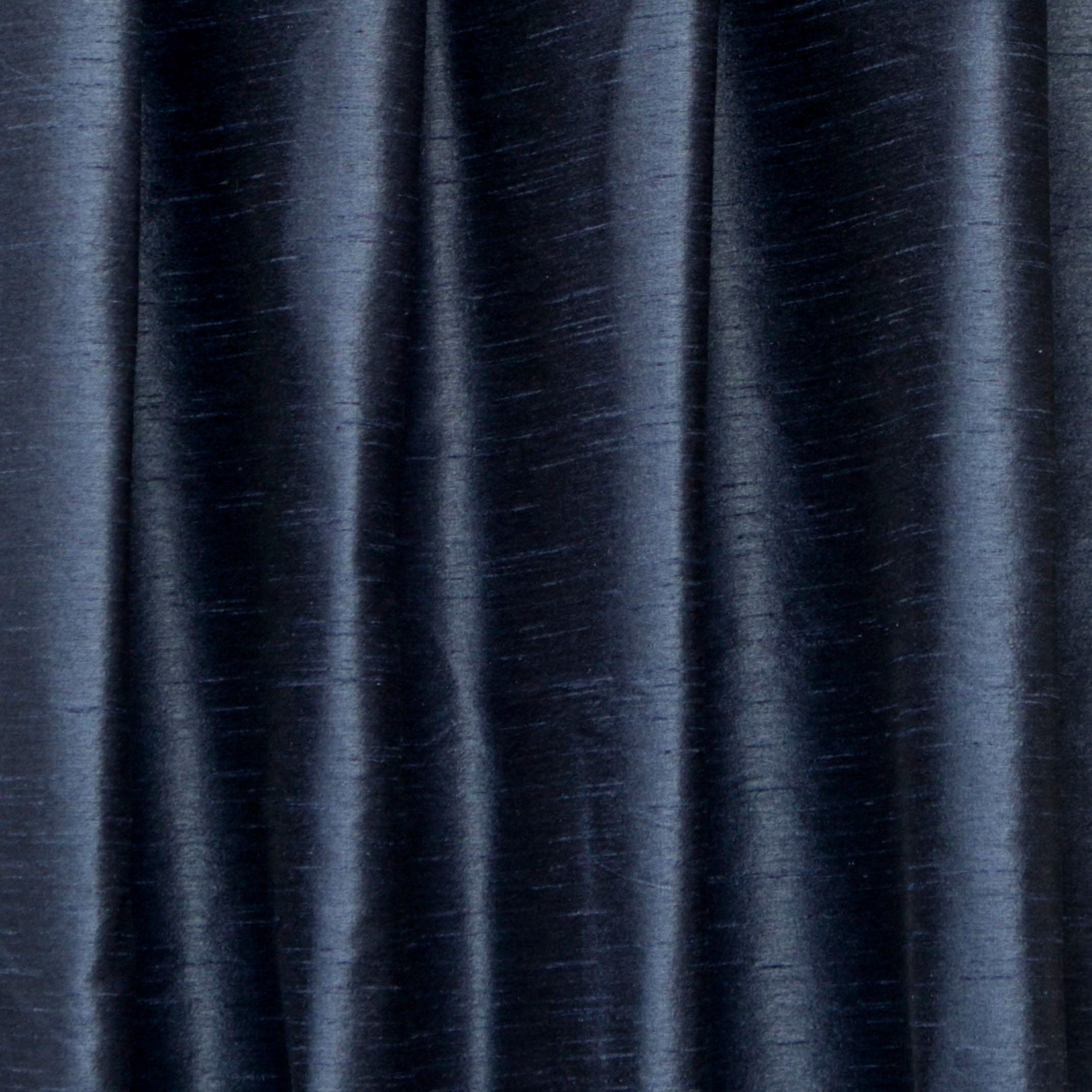 Midnight Blue Art Silk Curtain Panels