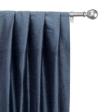 Midnight Blue Art Silk Curtain Panels