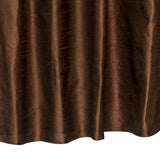 Dark Chocolate Art Silk Curtain Panels