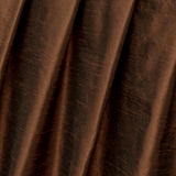 Dark Chocolate Art Silk Curtain Panels