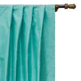 Sea Green Art Silk Curtain Panels