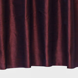 Dark Maroon Art Silk Curtain Panels