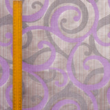 Purple Scrolls Jacquard Weave Curtain Panels