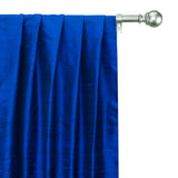 Royal Blue Silk Dupioni Curtain Panels