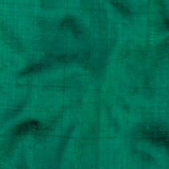 Dark Peacock Green Silk Dupioni Fabric By The Metre