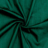 Dark Green Silk Dupioni Curtain Panels