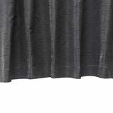 Charcoal Grey Art Silk Curtain Panels