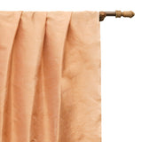 Melon Orange Art Silk Curtain Panels
