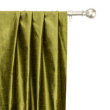 Olive Green Art Silk Curtain Panels