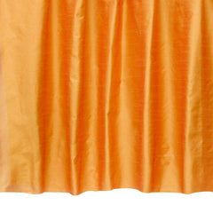 Saffron Orange Art Silk Curtain Panels