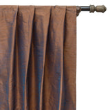 Orange & Blue Art Silk Curtain Panels