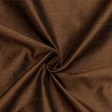 Dark Chocolate Art Silk Curtain Panels