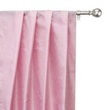 Soft Pink Art Silk Curtain Panels