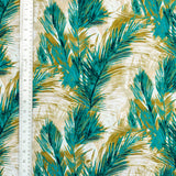 The Green Field Satin Fabric By The Metre