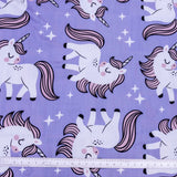 Unicorn Kids Lavender Printed Cotton Curtain Panels