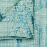 Aqua Blue Jacquard Fabric By The Metre