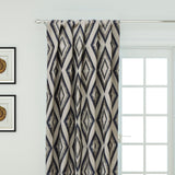 Blue Diamonds Cotton Linen Fabric By The Metre