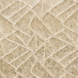 Beige Mosaics Textured Foil Printed Jacquard Curtain Panels