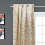 Beige Mosaics Foil Jacquard Fabric By The Metre