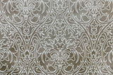 Damask Ornate Embroidered Polyester Weaved Curtain Panels