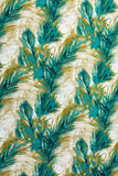 The Turquoise Green Field Printed Satin Curtain Panels